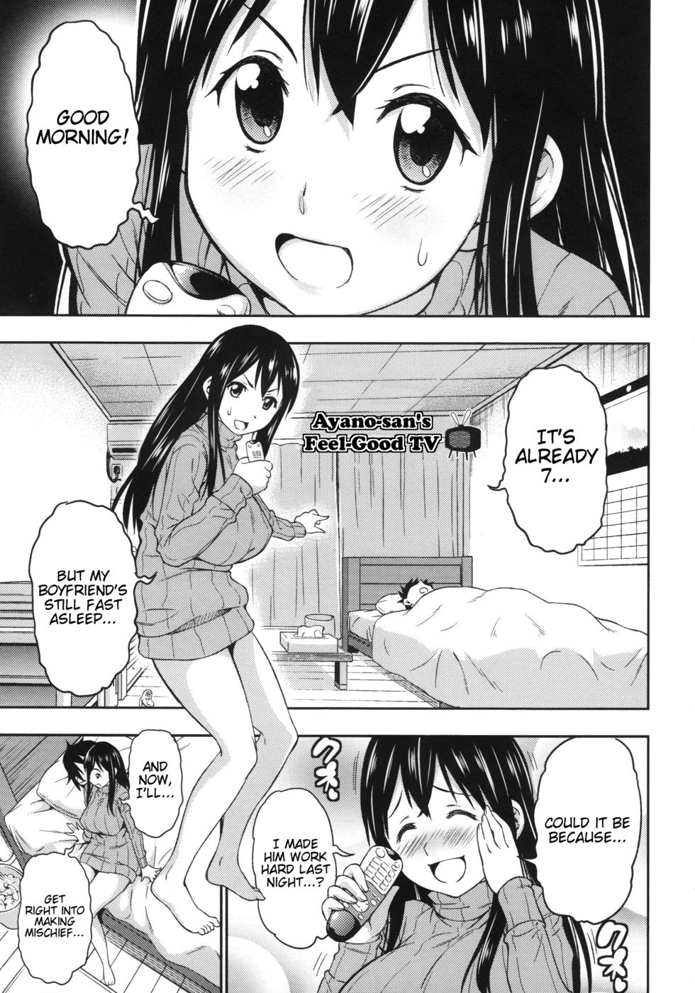 Hentai Manga Comic-Ayano-san's Feel Good TV-Read-1